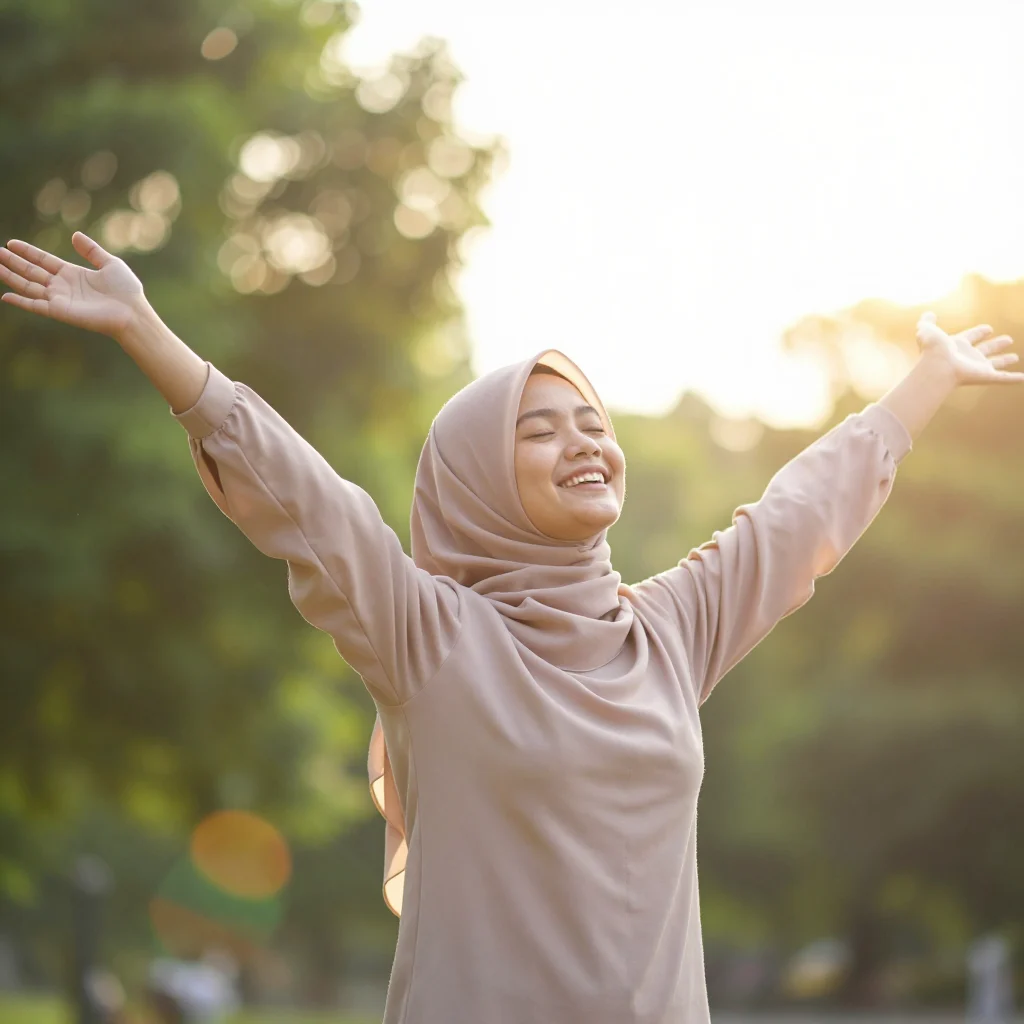 Joyful woman